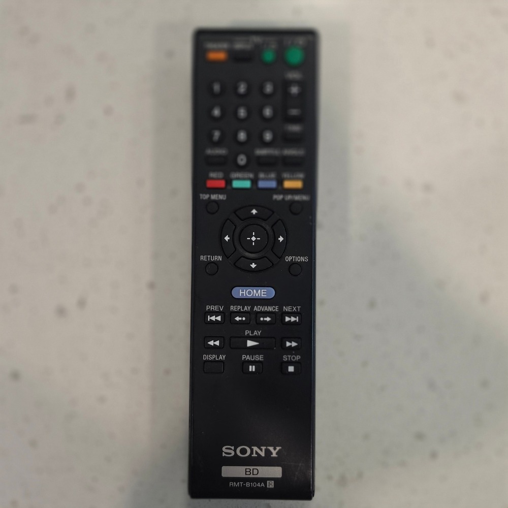 Sony RMT-B104A Blu-ray Disc Player Remote Control Black OEM Replacement